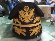 WWII USA General Douglas MacArthur Black Cap WW2 US Army Officers Hats