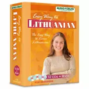 Easy Way to Lithuanian (12 CDs/Book) by Audio Forum - *NEW in BOX*