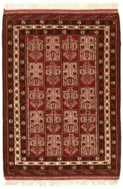 Traditional Vintage Hand-Knotted Carpet 3'5" x 4'11" Wool Area Rug