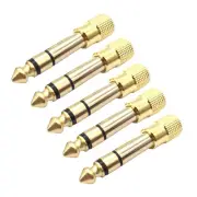 1/4in Male to 1/8in Female TRS Stereo Audio Headphone Adapter connector Plug