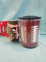Campbell's Chunky Soup Football Thermal To Go Mug Cup 13.5 oz Handle Cover