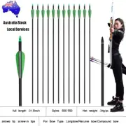 Carbon Arrows 31inch Hunting Arrow Archery Hunting for Recurve bow/Compound bow