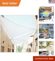 Customizable 190 GSM UV Shielding Sun Shade Sail - Durable Right Triangle Design