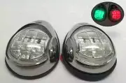 Pactrade Marine Pontoon SS304 Starboard Port LED Navigation Light Side Mount