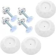 JECOMPRIS Baby Gate Replacement Parts Kit 4pcs Gate Screws Adapters for Secure Mounting Stair Safety Barrier