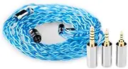 Hifi King EPZ DP13 Monocrystalline Copper Silver Plated Graphene Hybrid Earphone Upgrade Cable, LITZ Construction, MMC/0.78mm2pin Option, 2.5mm, 3.5mm Single Ended 4.4mm Balanced Interchangeable Plug,