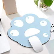 3 Piece Cute Cartoon Cat Claw Mouse Pad Set 280 X 250 X 3Mm Light Blue Mouse Pads & Wrist Rests