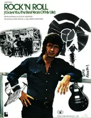 MAC DAVIS ROCK 'N ROLL (I GAVE YOU THE BEST YEARS OF MY LIFE) SHEET MUSIC 1974