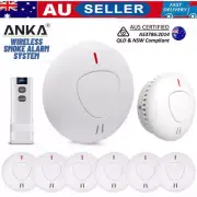 PHOTOELECTRIC Smoke Alarm Detector INTERCONNECTED Qld 10 year Battery Wireless