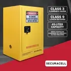 Securacell 45L Warehouse/Garage Storage Cabinet Class3/9 Flammable Liquids LiOn