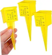 3pcs Sprinkler Gauge Rainfall Meter Lawn Rain Gauge Plastic Measuring Cup Rainfall Measuring Cup Rain Gauge Rain Gauge Device Rainfall Measurement Rain Gauge Stake