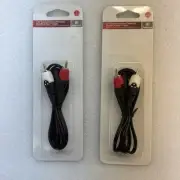 PAIR of RADIO SHACK 6-FT AUDIO Y-CABLE 3.5mm STEREO FEMALE TO DUAL RCA MALE