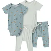 Modern Moments™ by Gerber Bodysuit and Pant Set in Medium Teal Fishing at Nordstrom, Size 12M