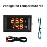 DC4-28V 0.28" 3digit LED Digital Voltage Temperature Meter Voltmeter Thermometer