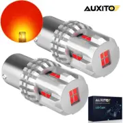 2pcs 1157 LED Bulbs Red Tail Stop Brake Turn Signal Light 2057 2357 7528 BAY15D (for: Renault)