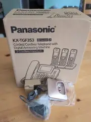 Panasonic KX-TGF353 Cordless Phone Rose Gold System w/Answering Machine