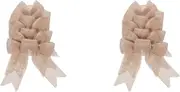 minkissy Sets DIY Handmade Flax Bows Set Decorative Bow Decorations for Women's Clothing Bags Pcs