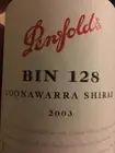 Penfolds Bin 128 Coonawarra Shiraz 2003