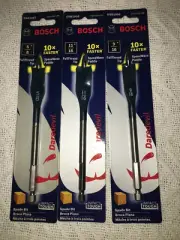 LOT OF 3 NEW IN PACKAGE BOSCH DAREDEVIL SPADE BITS 5/8" 9/16" 11/16"
