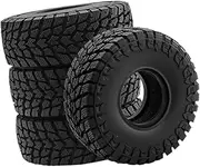 4X 1/10 RC Crawler Tires Tyres Accessories Maintenance Modification Upgrade Parts Rock Crawling Tires for Controlled Vehicles