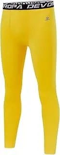 [DEVOROPA] Boys Leggings Quick Dry Youth Compression Pants Sports Tights Basketball Base Layer