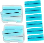2 Boxes Self Adhesive Eyelash Adhesive Strip Wispy Impress Kit Winks Spoolies for Extensions Self Adhesive Lash Strips Lash Extensions False Lashes with Glue Wands Blue Jelly Glue