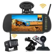 Digital Wireless Reverse Camera Rear View 7" Monitor Kit For Truck Caravan Van