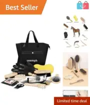 All-in-One 12-Piece Horse Grooming Tools: Perfect Gift for Equestrian Lovers