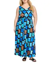 Nic+Zoe Plus Sea Glass Bianca Dress