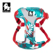 Floral Doggy Harness Soft Padded Cotton Pets Vest Dog Harness Adjustable Snappy