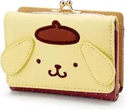 [Huositi] Cute Fashion Cartoon Character Small Wallet Short Ladies Wallet Leather Tri-fold Wallet Money Bag (Yellow), Yellow, Folding Wallet