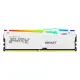 【Kingston 金士頓】FURY Beast RGB DDR5 6000 64GB (32GB x2) PC 記憶體 白 (KF560C36BWEAK2-64) *超頻