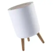 Bathroom Trash Can Bedroom with Lid High-feet Garbage Neat Home Environment