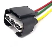 3 Pin 6.3MM 1743271-2 Auto Waterproof Electric Wire Radiator Fan Harness Socket Female Male Connector Plug (Color : 3P of Female, Size : 1 Set)