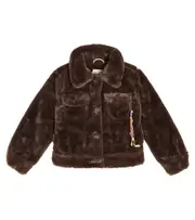 [Scotch & Soda Kids] Scotch & Soda Kids Faux fur jacket Y 4 brown