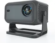 [Netflix & Google CTS Certified] NOBKLEN 1080P Projector: Android 13, Mali-G31, WiFi 6, BT 5.2, Dolby Atmos, Auto Keystone/Offset, 0.8 Throw, 650 ANSI, 350" Screen, Ext. Power, With AI Voice Remote