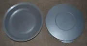Tupperware Food Storage Round Container 3546B Silver Lid 3092B 10X2 Lunch Plate