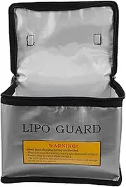 VICASKY Lithium Battery Bag Fireproof Storage Safe Protection for Lithium Batteries Lightweight Portable Design for Outdoor Use Compatibility for Various Models