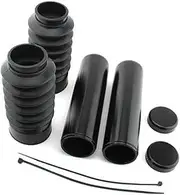 2 Pcs Tube Cap Kit Front, Fork Cover Aluminum alloyRubber, for Harley,-Davidson 07-11 V-Rod Car Front Strut Cap Cover