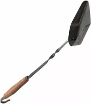 Barebones Living Cowboy Grill Coal Shovel Stainless Construction Walnut Handle