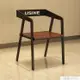 美式工業風鐵藝椅子復古金屬靠背餐椅酒吧凳咖啡廳奶茶店餐廳 YTL【摩可美家】