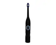 Sound Charging Waterproof Electric Toothbrush With Three Replaceable Brush Heads - Black
