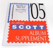 Scott 2005 Republic of Palau Stamp Album Supplement #20 111PA05 NOS