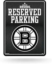 Rico Industries NHL Hockey Florida Panthers Metal Parking Sign 8.5" x 11" Carbon Fiber Metal Parking Sign - Great for Man Cave, Bed Room, Office, Home Décor