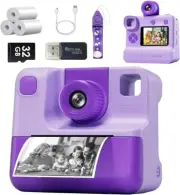 Instant Print Camera for Kids, 1080P Cameras Instant Print,HD Selfie Digital Vid