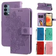 Flower Embossed Pattern Flip Holder Phone Case For Oneplus Nord 2 CE N200 5G