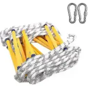 Flame Resistant Fire Safety Ladder - 3m - 3m - With Carabiners