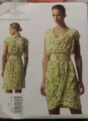 VOGUE PATTERN 1343 DRESS DESIGNER MISSES SIZES 8 10 12 14 16 UNCUT