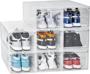 10 pcs Shoe Drawers Display Cases Rack Storage Plastic Cabinet Sneaker Boxes Organiser