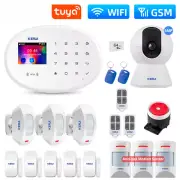WIFI Alarm System Smart Home Security Alarm Kit RFID APP Remote Control Sensor